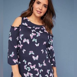 Beautiful Cold Shoulder Top Lane Bryant